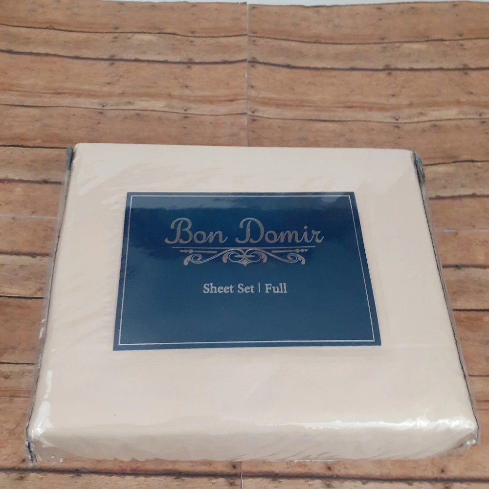 Bon Domir Cream Full Sheet Set